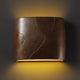 Ambiance Wide ADA Oval Wall Sconce, Tierra Red, Incandescent