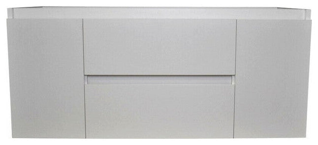 Salt 18Dx48" Floating Bathroom Vanity, Glossy White, Cabinet Only