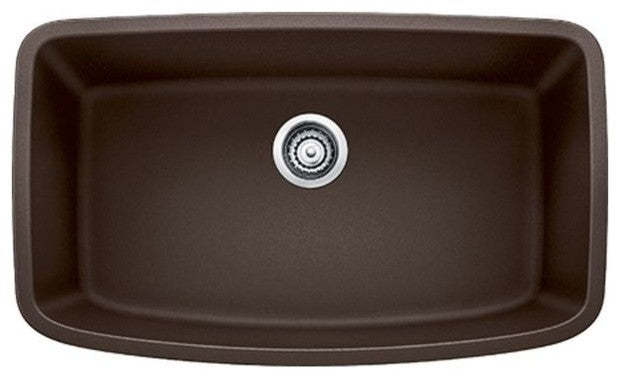 Blanco Valea Super Single Bowl Sink, Cafe Brown