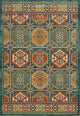 5' 3" x 7' 7" Teal Polypropylene Rug
