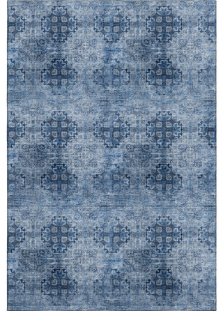 Premium Machine Washable Mayfield AMF557 Navy 8' x 10' Rug