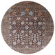 Ahgly Company Indoor Round Mid-Century Modern Area Rugs, 7' Round