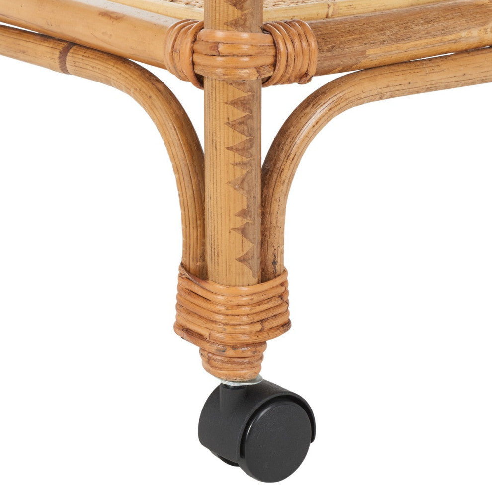Safavieh Treise 2 Tier Bar Cart, Natural