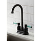 Kingston Brass KB8490DKL Kaiser Bar Faucet, Matte Black