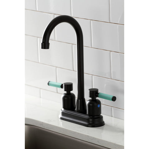 Kingston Brass KB8490DKL Kaiser Bar Faucet, Matte Black