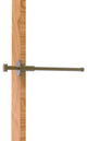 Modern Style Pullout Retractable Garment Rod, Antique Brass
