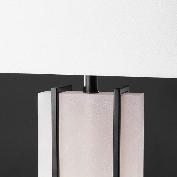 Safavieh Couture Fantasia Alabaster Table Lamp Black / White