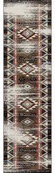 Bow Strings Distressed, Brown, 2'x8'