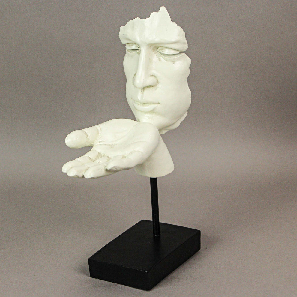 Vitruvian Collection `Blowing A Kiss` Sculpture Tealight Candle Holder Statue