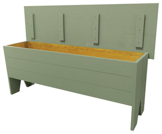 Wooden Storage Bench, Sage