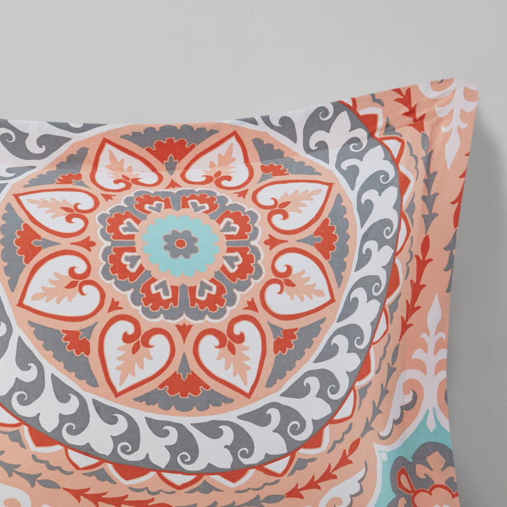 Madison Park Microfiber Printed 7-Piece Comforter Set, Twin