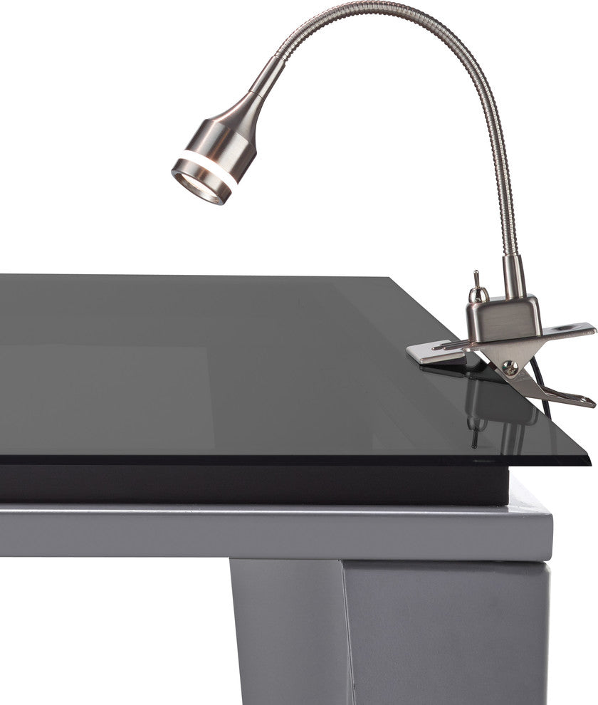 Prospect LED Clip Lamp, Steel