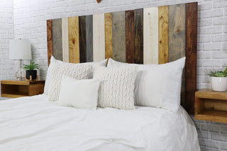 Handcrafted Headboard, Leaner Style, Rustic Mix, Twin