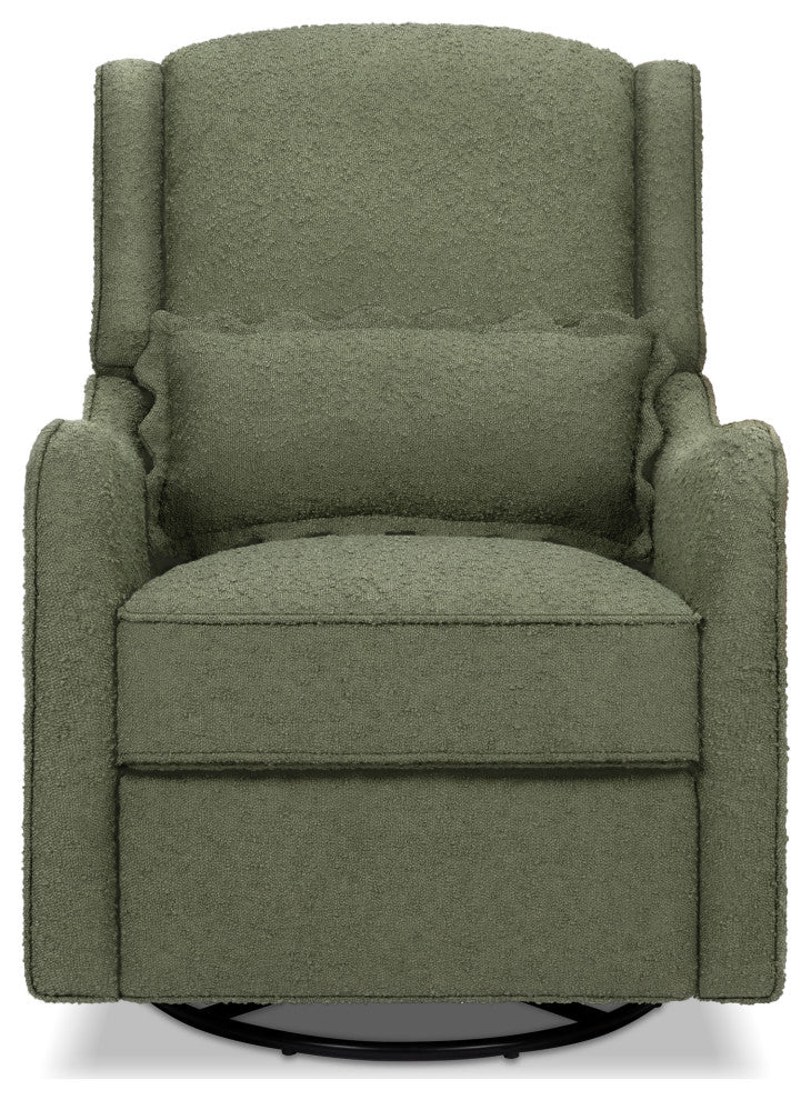 Devon Recliner and Swivel Glider, Olive Boucle