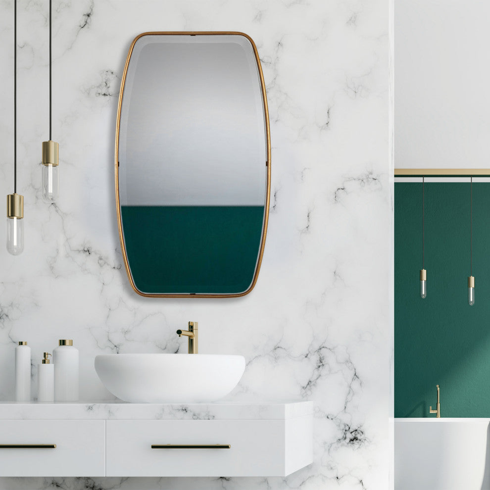 Uttermost Canillo Antiqued Gold Mirror