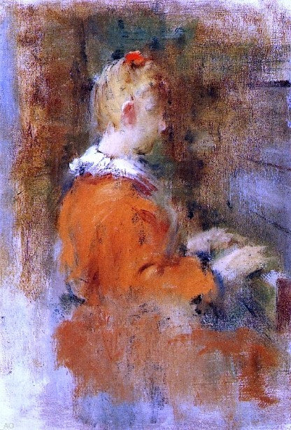 Theodore Robinson Girl in Red at the Piano Wall Decal