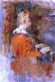 Theodore Robinson Girl in Red at the Piano Wall Decal