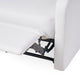 GDF Studio Teyana White Faux Leather Recliner