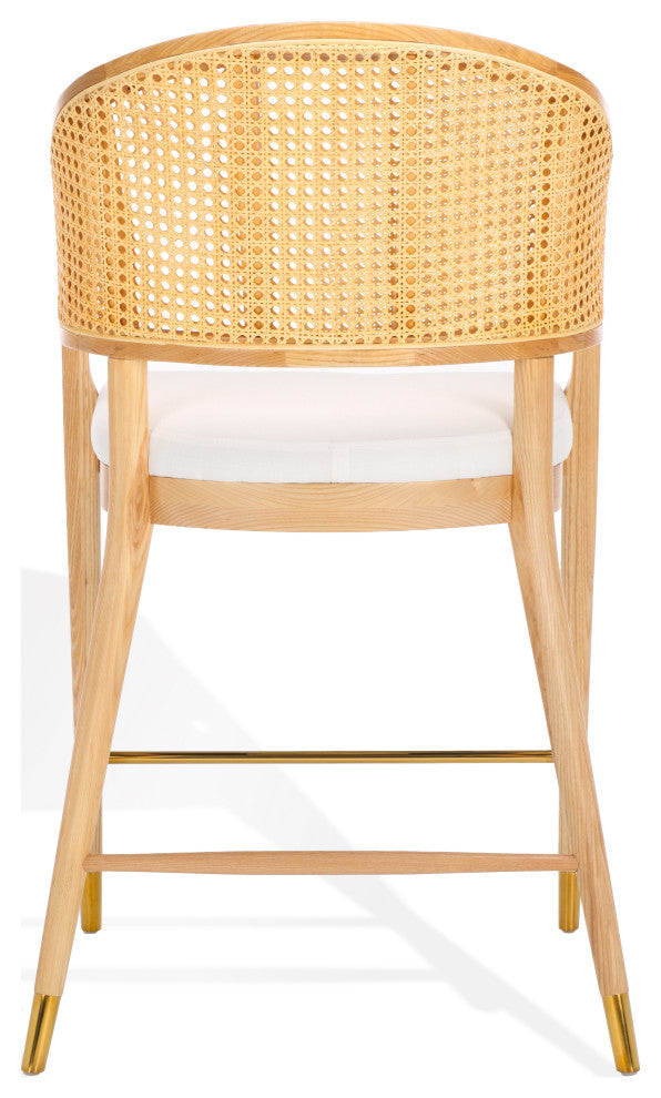 Safavieh Couture Rogue Rattan Barstool, Natural