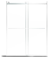 48-in x 76-in Frameless Sliding Shower Door, Chromed
