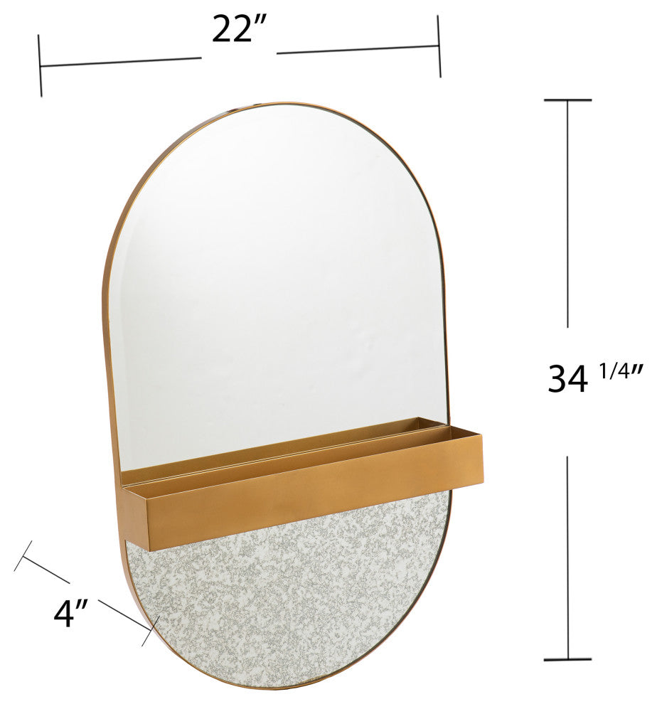Cricklade Decorative Mirror With Storage