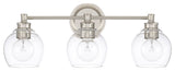 Capital Lighting 121131-426 Mid Century 3 Light 24"W Bathroom - Polished Nickel
