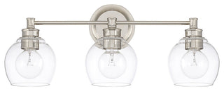 Capital Lighting 121131-426 Mid Century 3 Light 24"W Bathroom - Polished Nickel