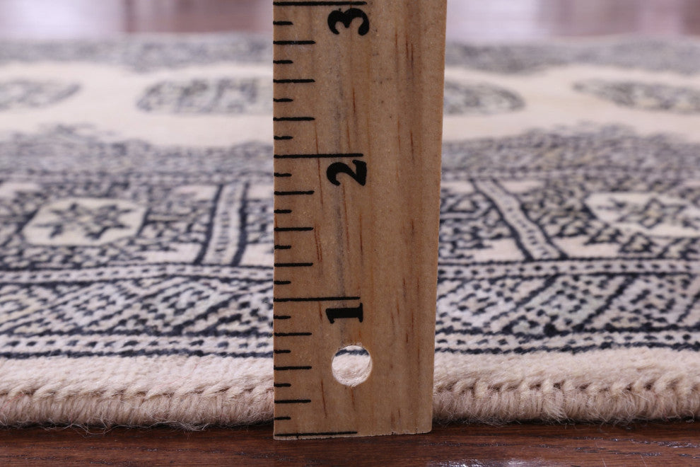 2' 6" X 8' 1" Runner Signed Silky Bokhara Handmade Wool Rug - Q13777