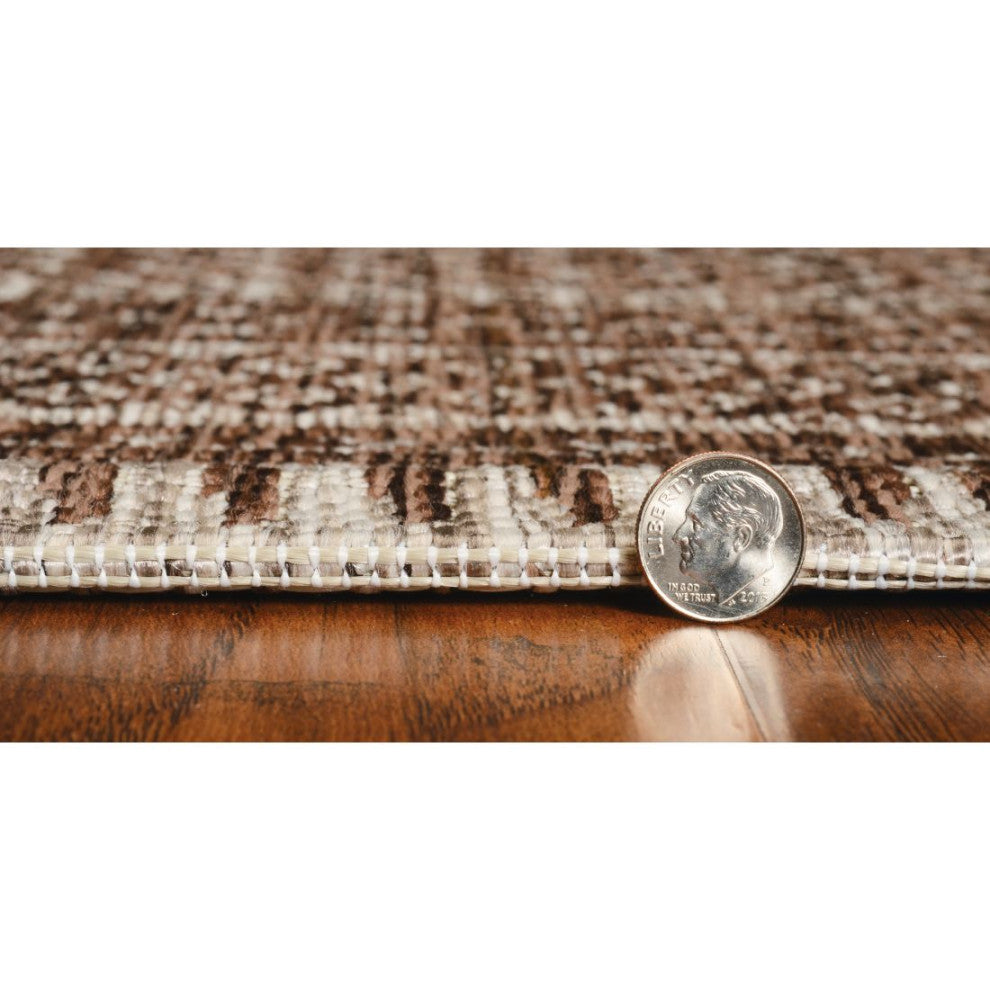 KAS Provo 5762 Mocha Izteca Area Rug, 7'10"x10'10"