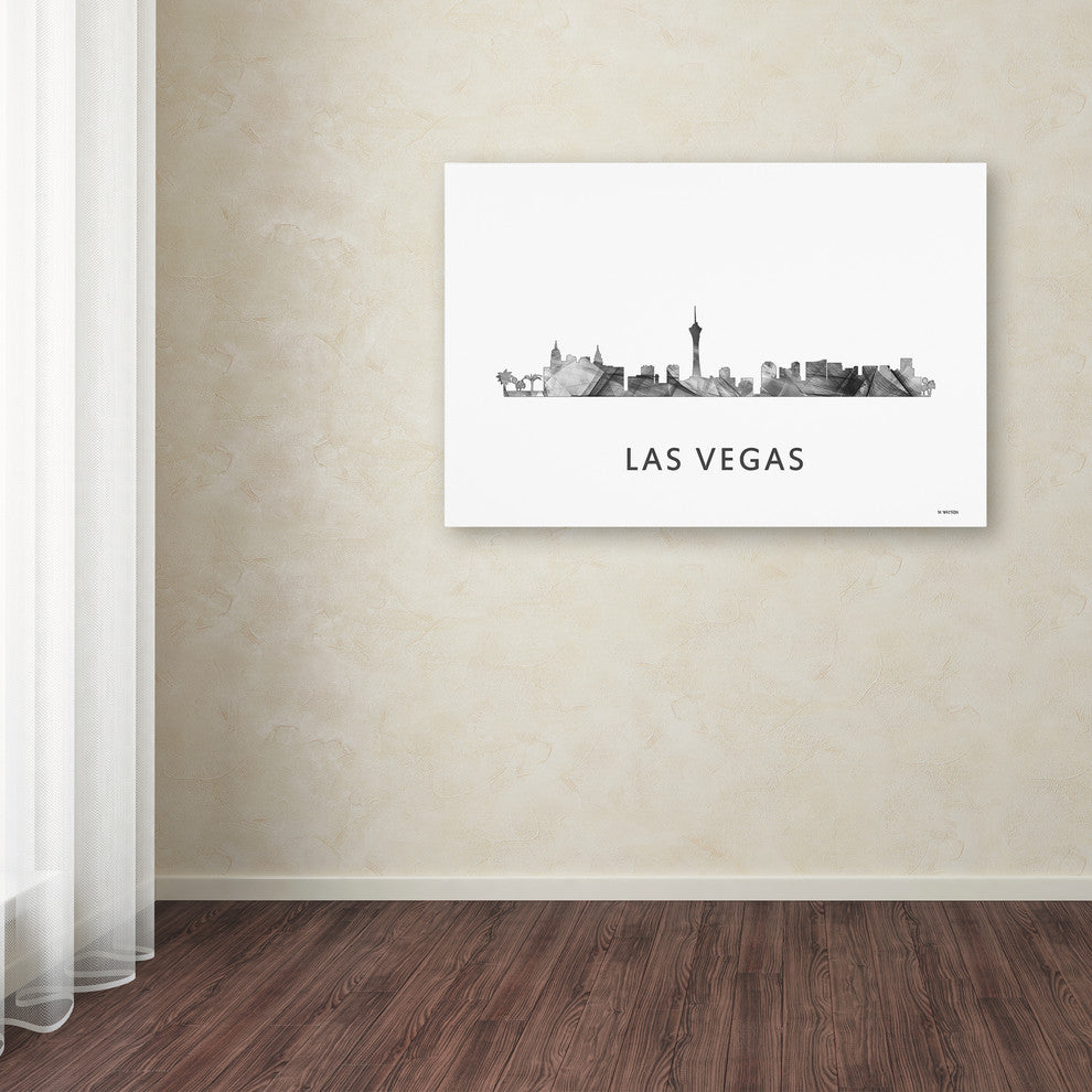 Marlene Watson 'Las Vegas Nevada Skyline' Canvas Art, 24x16