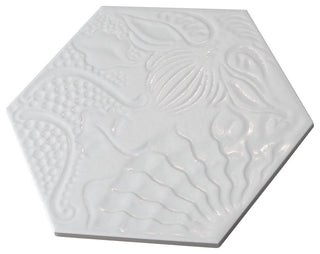 Gaudi Lux Hex White Porcelain Floor and Wall Tile