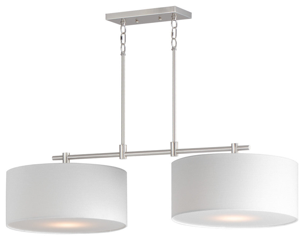Maxim 10016WL Bongo 2 Light 42"W Linear Pendant - Satin Nickel