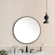 Rohe 30" Round Mirror, Champagne Brass