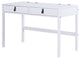 Memomad Bali Home Office Solid Wood Desk with Drawers (Off-White)