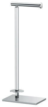 Square Freestanding Toilet Paper Holder, Chrome, Storage