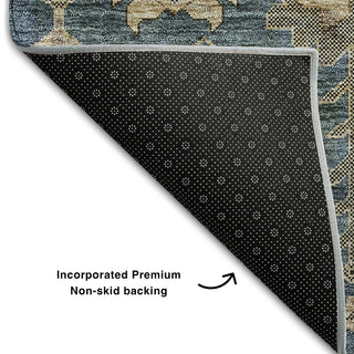 Premium Machine Washable Mayfield AMF697 Navy 2'6" x 3'10" Rug