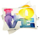 Deny Designs Cmykaren Love 4 Pillow Shams, King