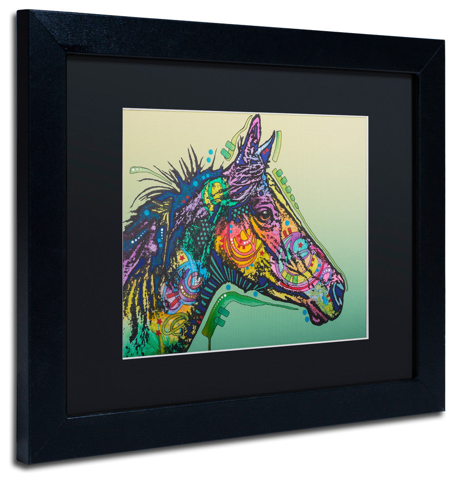 Dean Russo 'Basha Custom 3' Matted Framed Art, Black Frame, Black Mat, 14x11