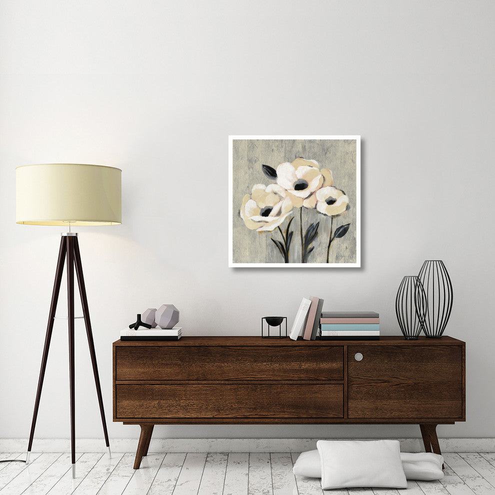 "Graphic Floral I" Digital Paper Print by Silvia Vassileva, 32"x32"