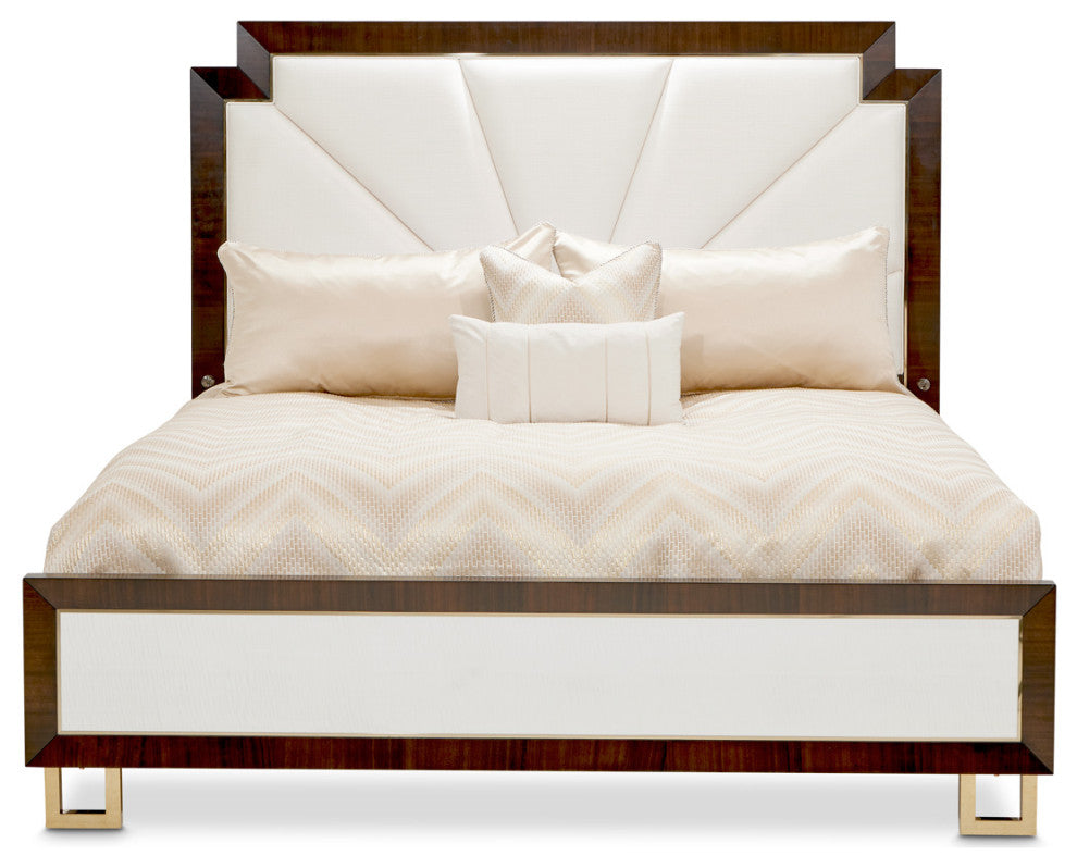 Belmont Place Cal. King Panel Bed Cream/Espresso