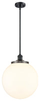 Beacon Pendant, Matte Black, Matte White