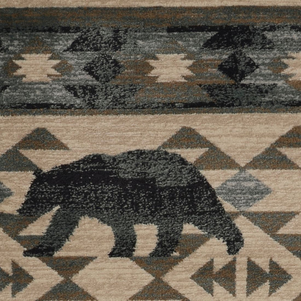 KAS Chester 5634 Ivory/Blue Montana Area Rug, 5'x8'
