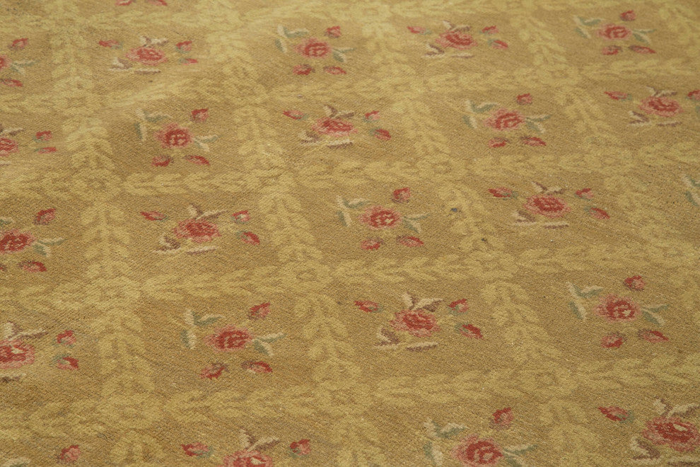 Rug N Carpet - Hand-Knotted Oriental 9' 1" x 12' 10" Soft Oushak Area Rug