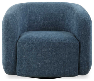 Uttermost Junie Blue Swivel Barrel Chair