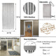Bamboo Beaded Door Curtain 65 Strings 79" W x 36" W, Grey Taupe
