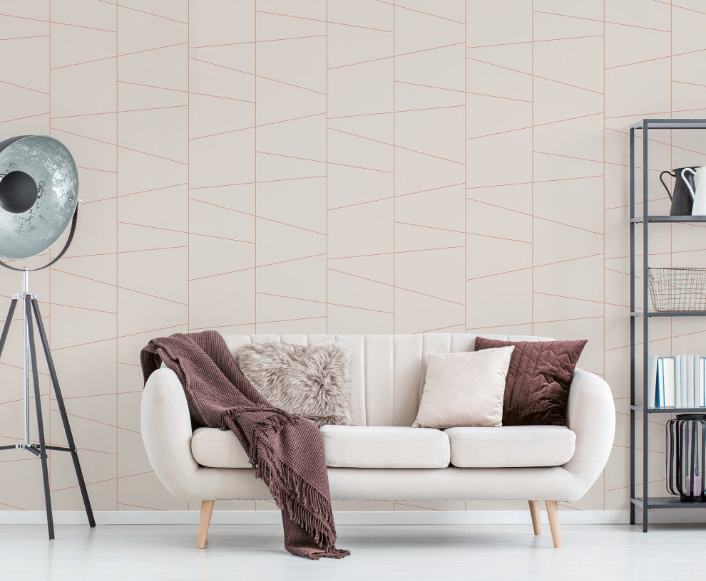 Fairmont Eggshell Deco Fracture Wallpape