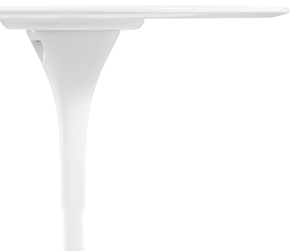 Modern Contemporary Kitchen 36" Fiberglass Dining Table White