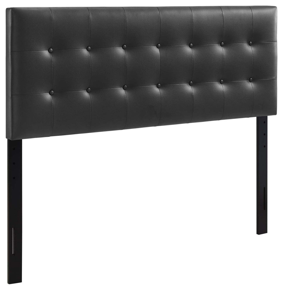 Emily King Vinyl Headboard, Black