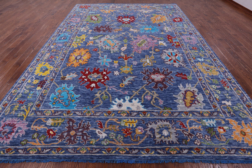 10' 1" X 13' 11" Turkish Oushak Handmade Rug - Q15677
