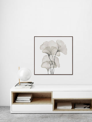 "Ginkgo Biloba Leaves" Floater Framed Painting Print, Canvas, 24"x24"